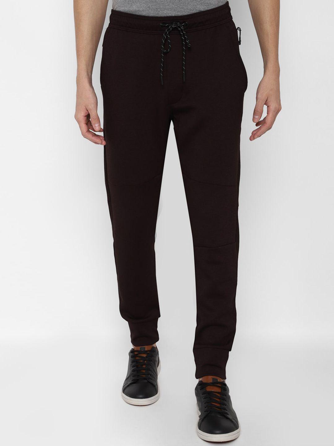 american eagle outfitters men solid cotton jogger track pants