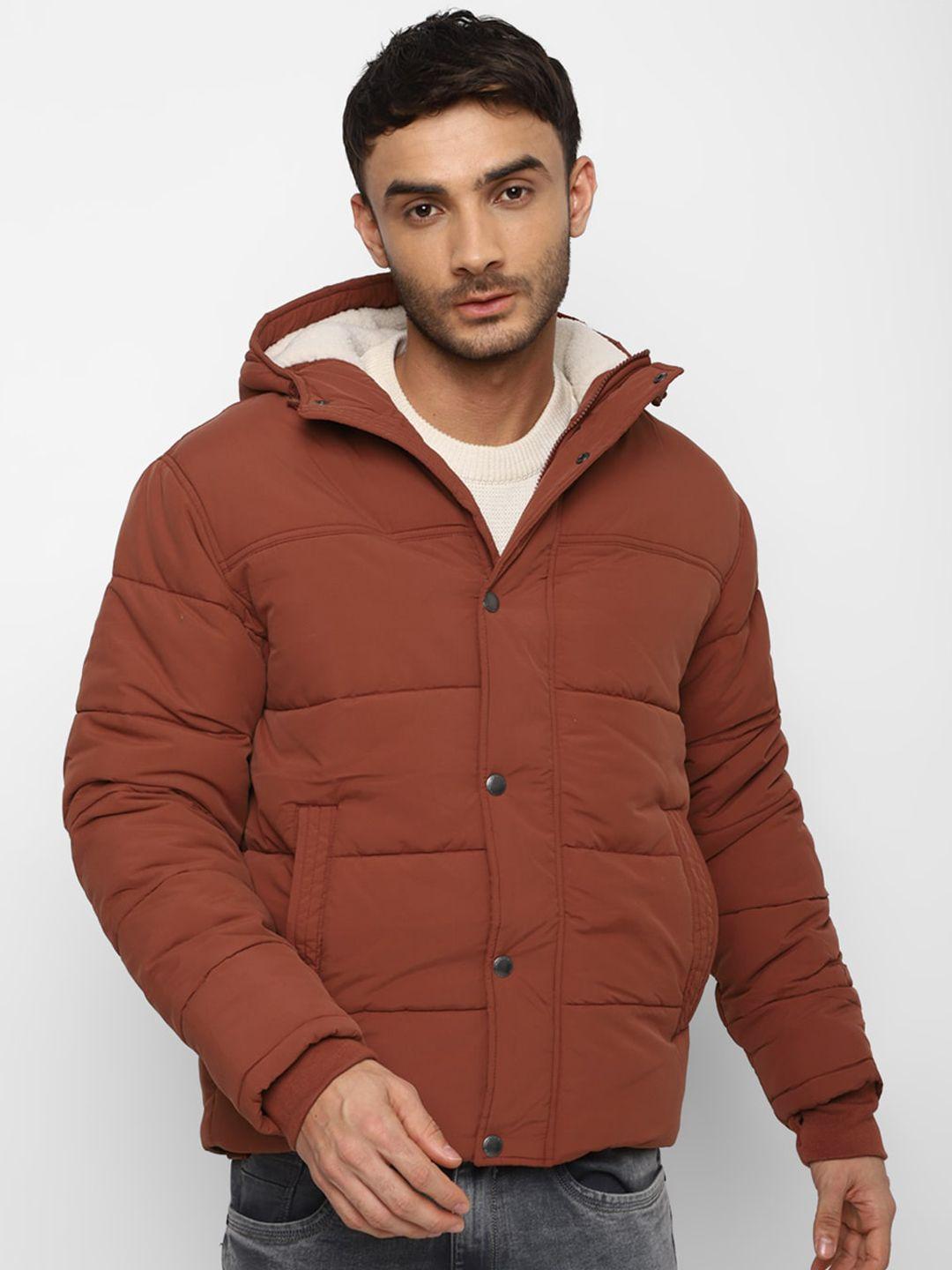 american eagle outfitters men solid hodded puffer jacket