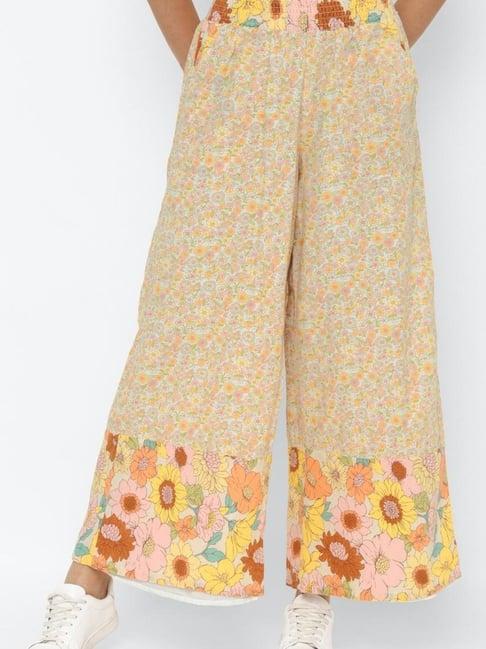 american eagle outfitters multicolor floral print trousers