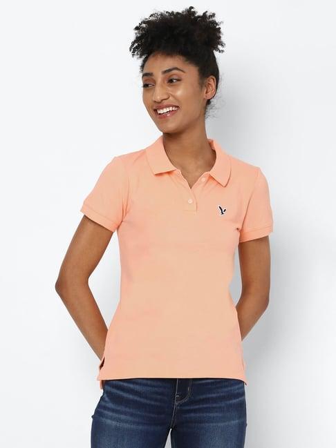 american eagle outfitters peach regular fit t-shirt