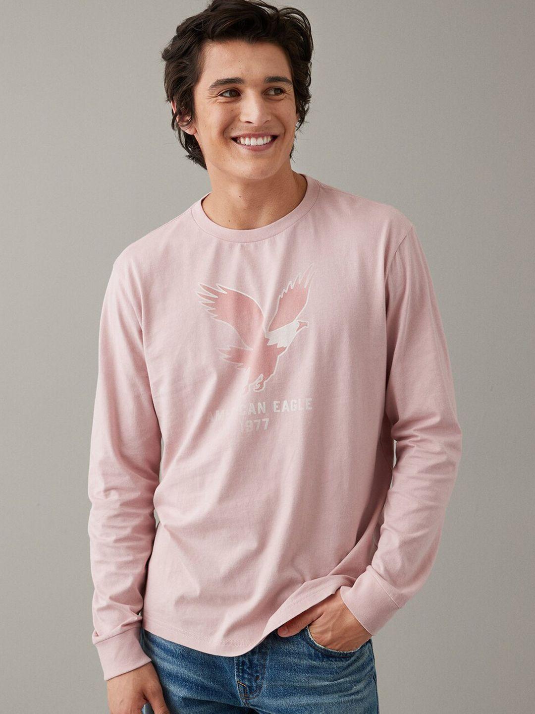 american eagle outfitters printed round neck t-shirt