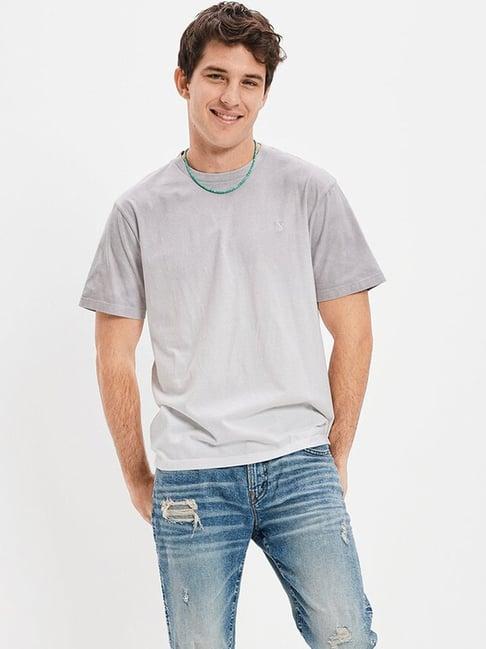american eagle outfitters white cotton regular fit t-shirt