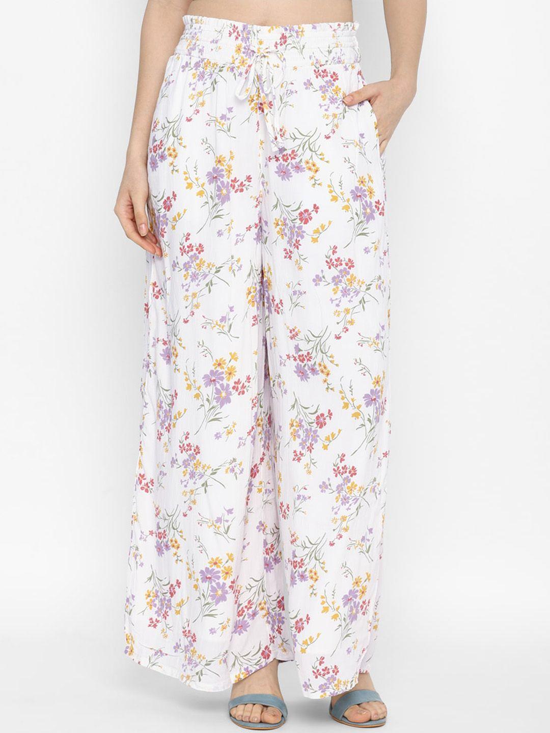 american eagle outfitters women floral printed trousers