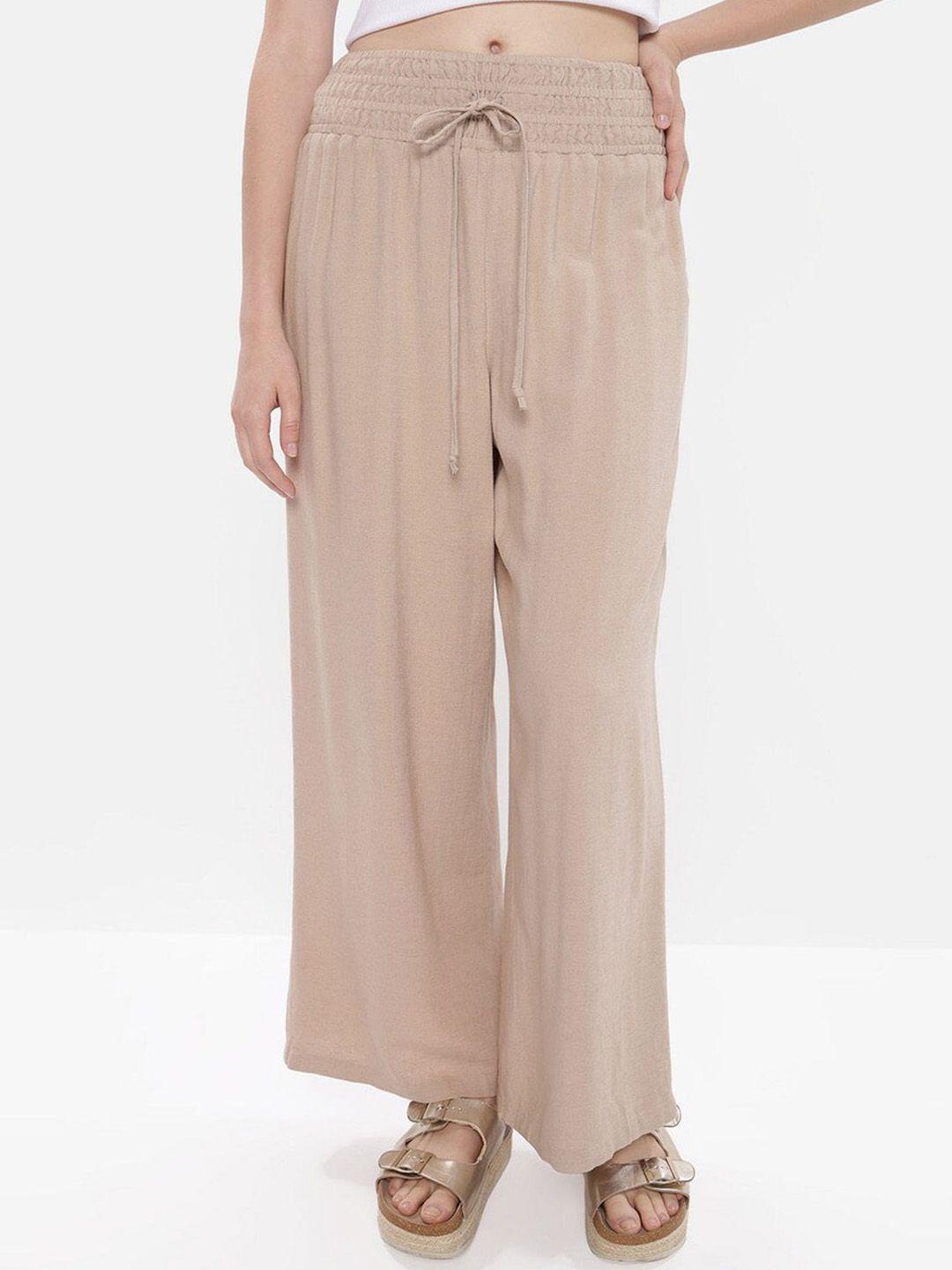 american eagle outfitters women high-rise comfort parallel trousers