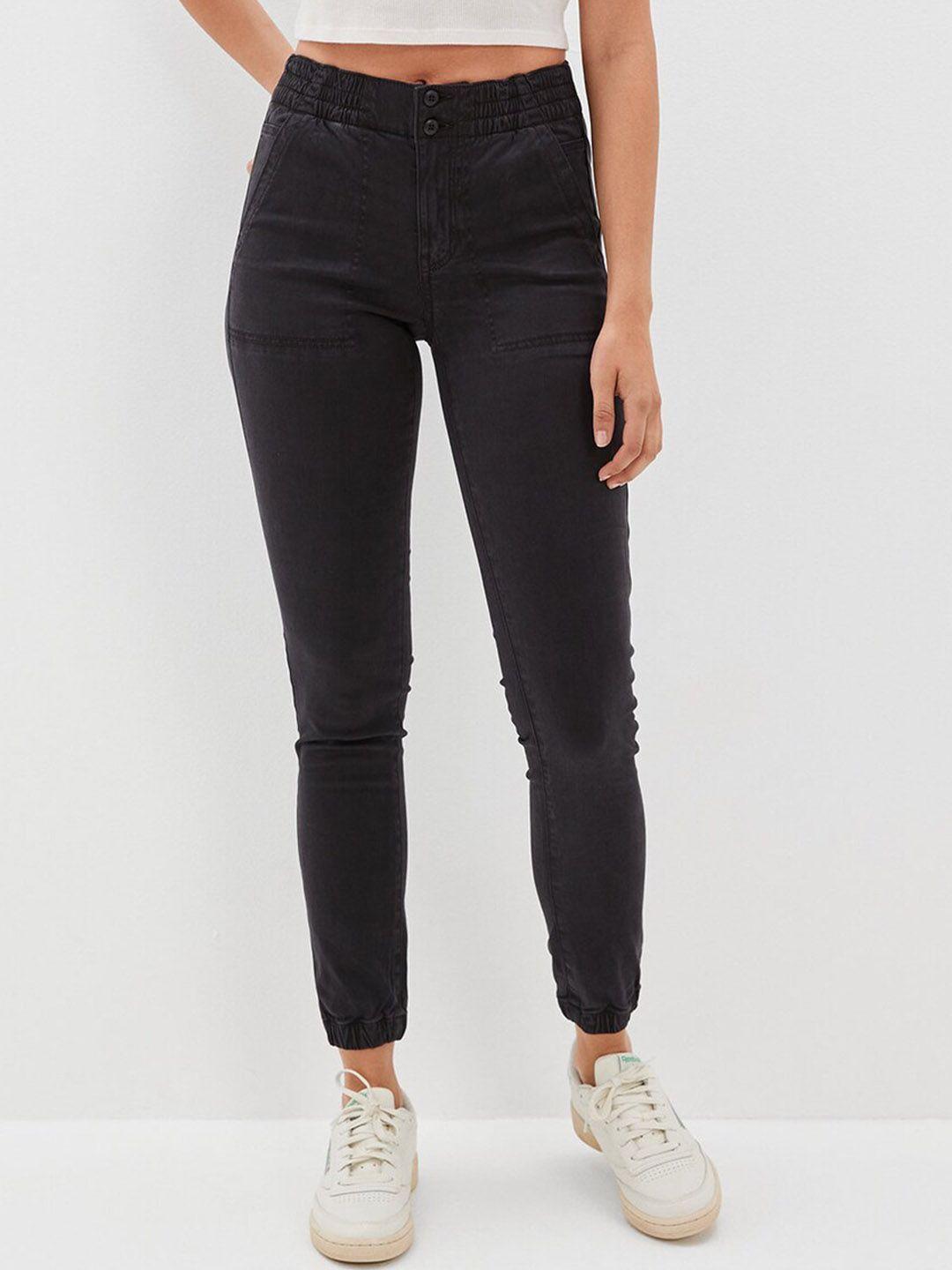 american eagle outfitters women jogger high-rise cotton jeans