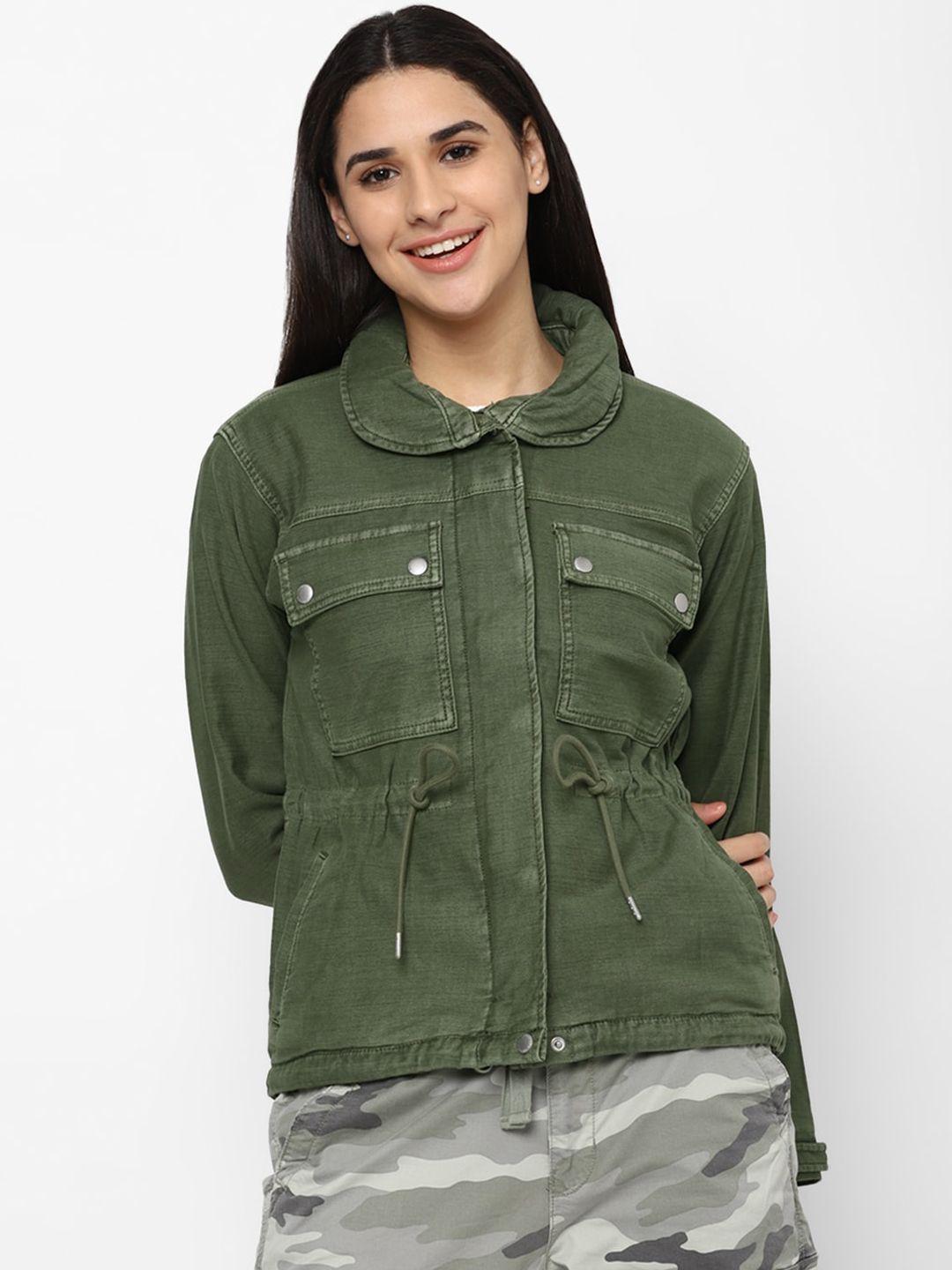american eagle outfitters women solid hooded tailored jacket