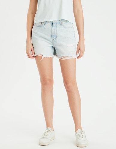 american eagle women blue 90s boyfriend denim short