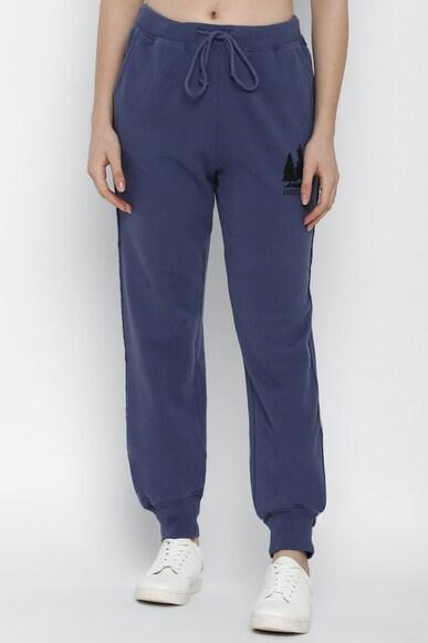 american eagle women blue fleece boyfriend jogger