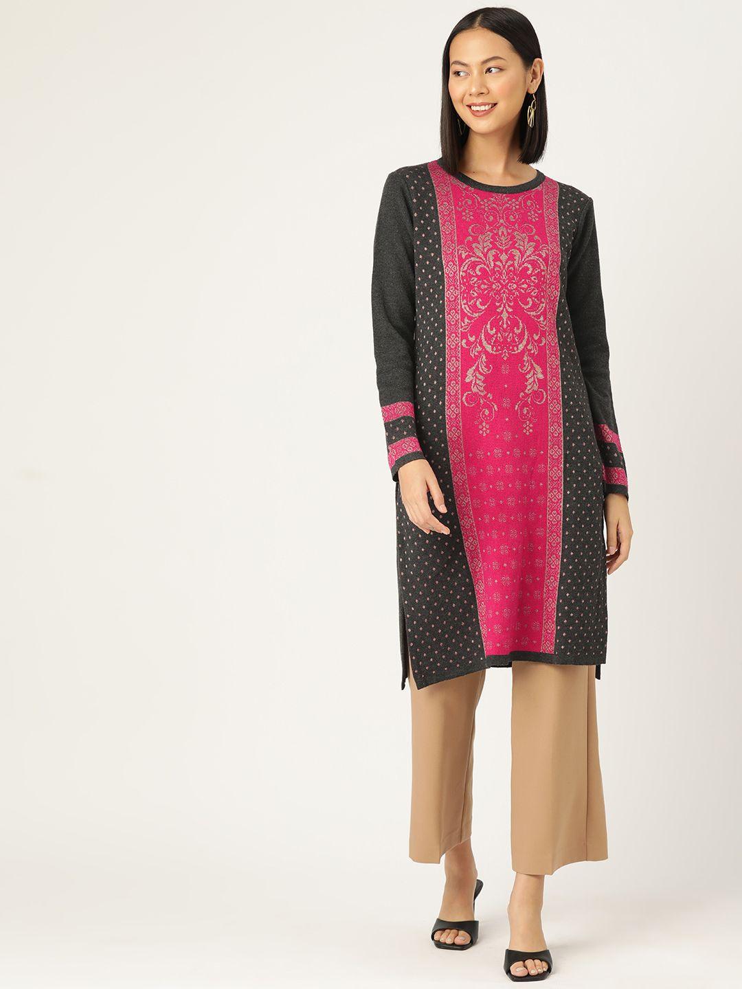 american eye acrylic self-design winter kurta