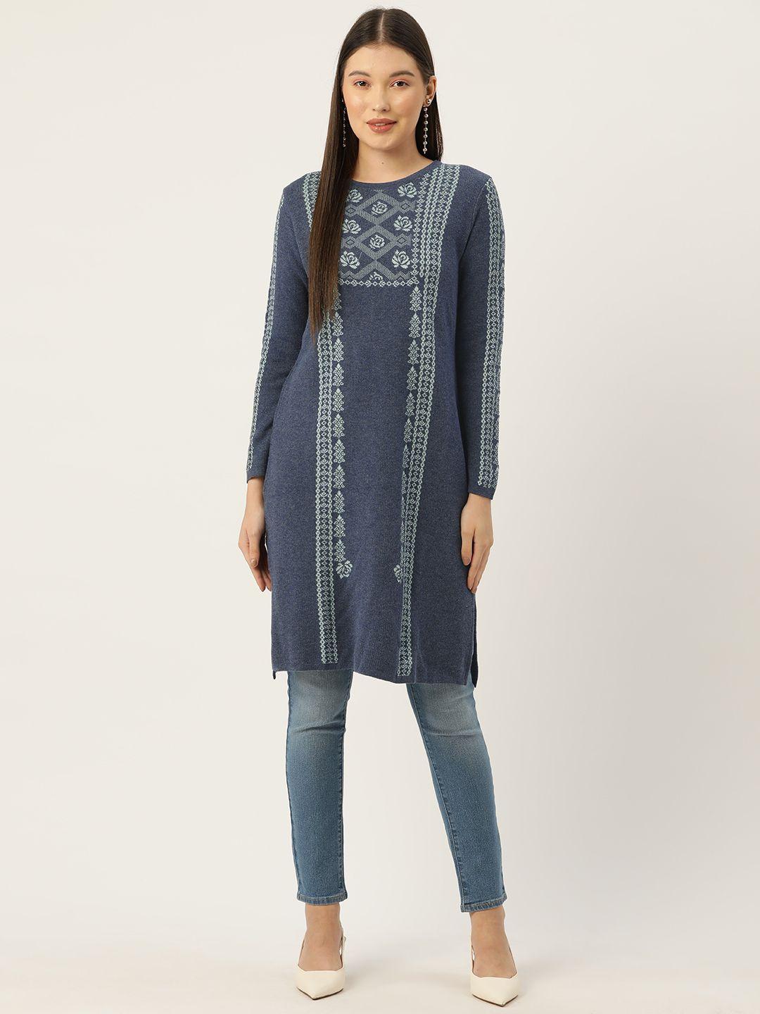 american eye ethnic motifs design winter kurta