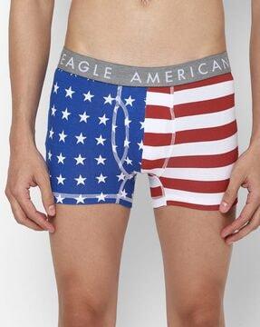 american flag print trunks