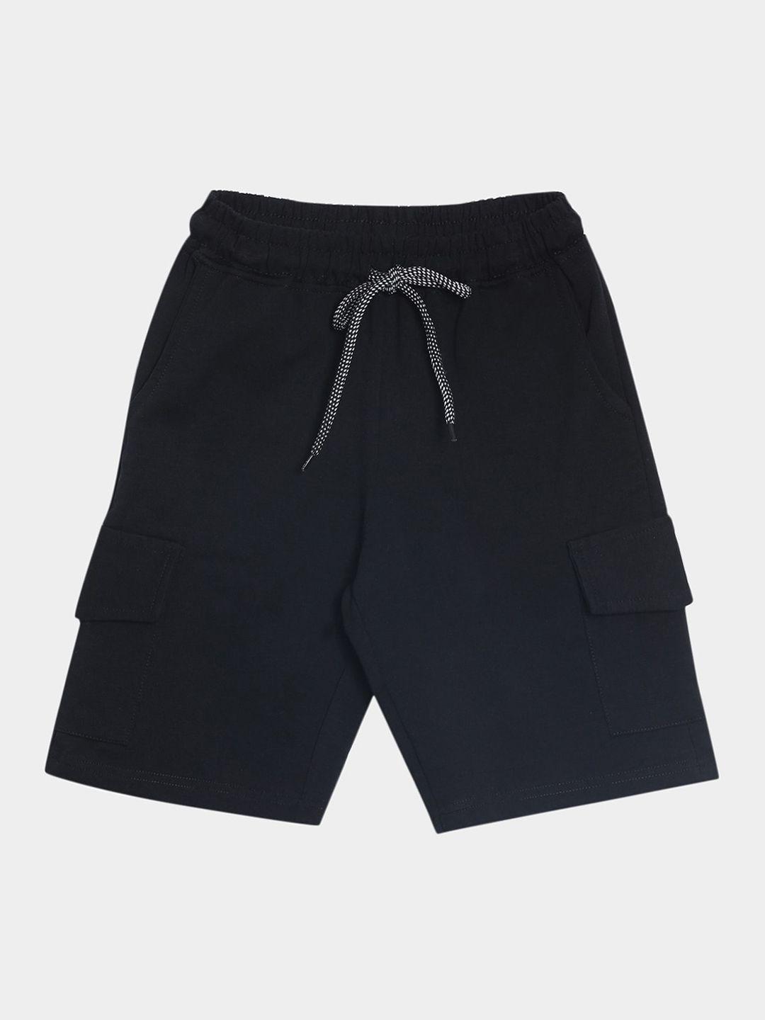 american kids boys black cargo shorts