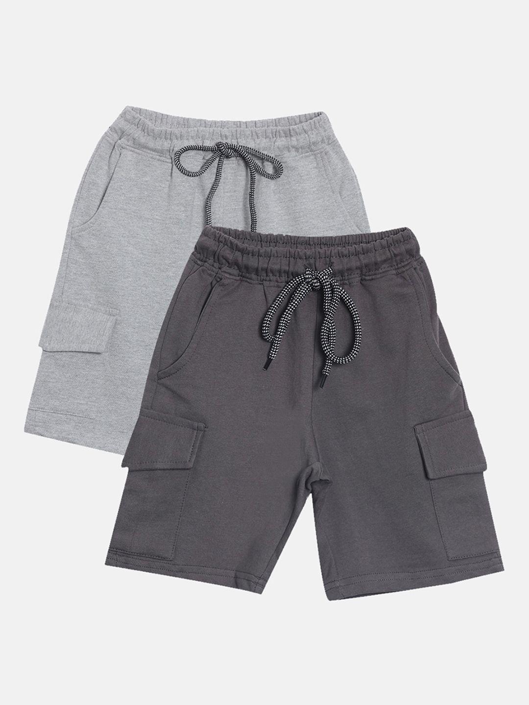 american kids boys grey cargo shorts