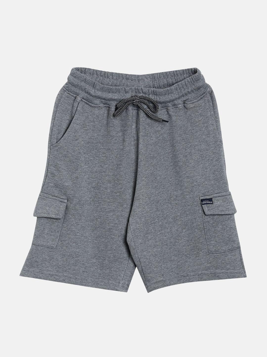 american kids boys grey melange regular shorts