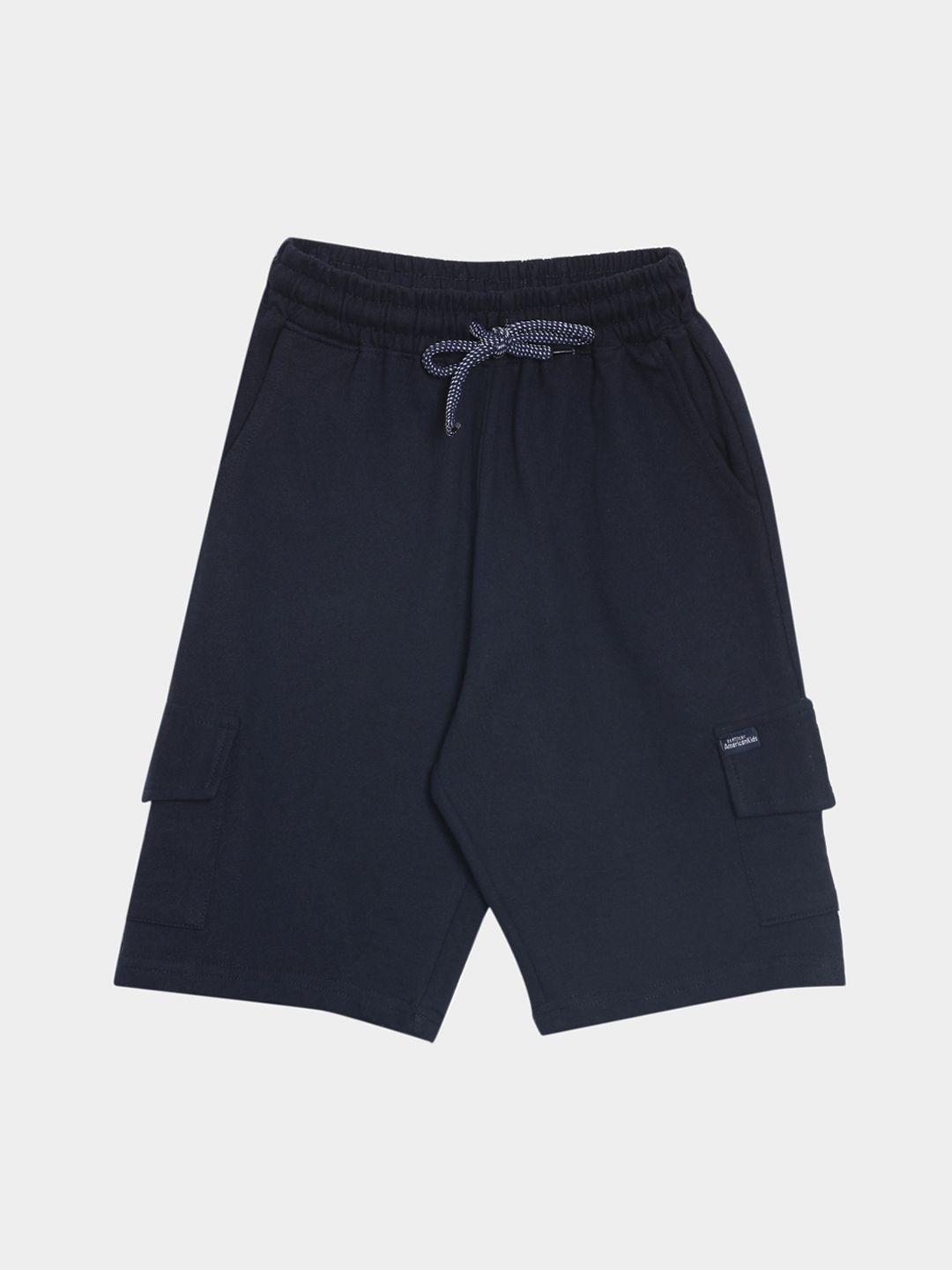 american kids boys navy blue regular shorts