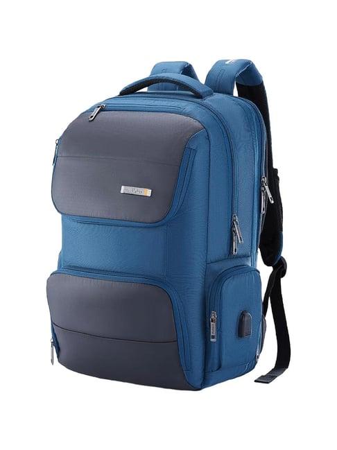 american tourister segno 28 ltrs navy medium laptop backpack