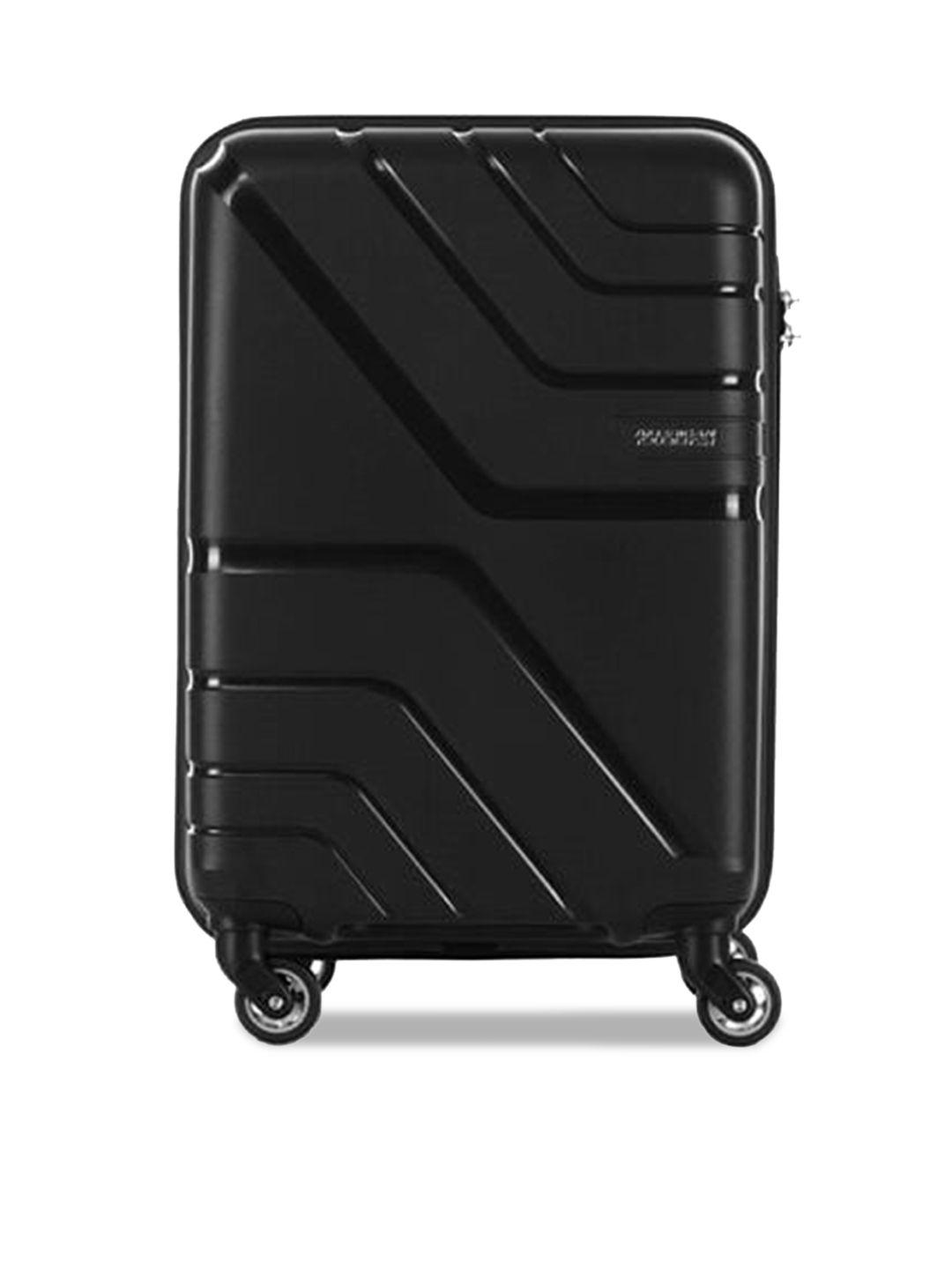 american tourister textured cabin hard-sided trolley bag