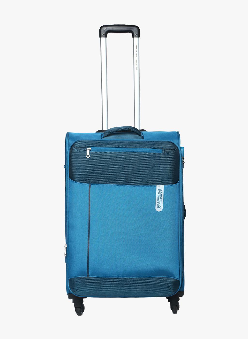 american tourister unisex turquoise blue fa7 (0) 11 002 medium trolley bag