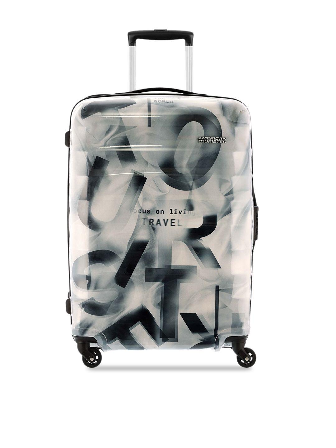 american tourister verg printed cabin hard trolley bag 41 l