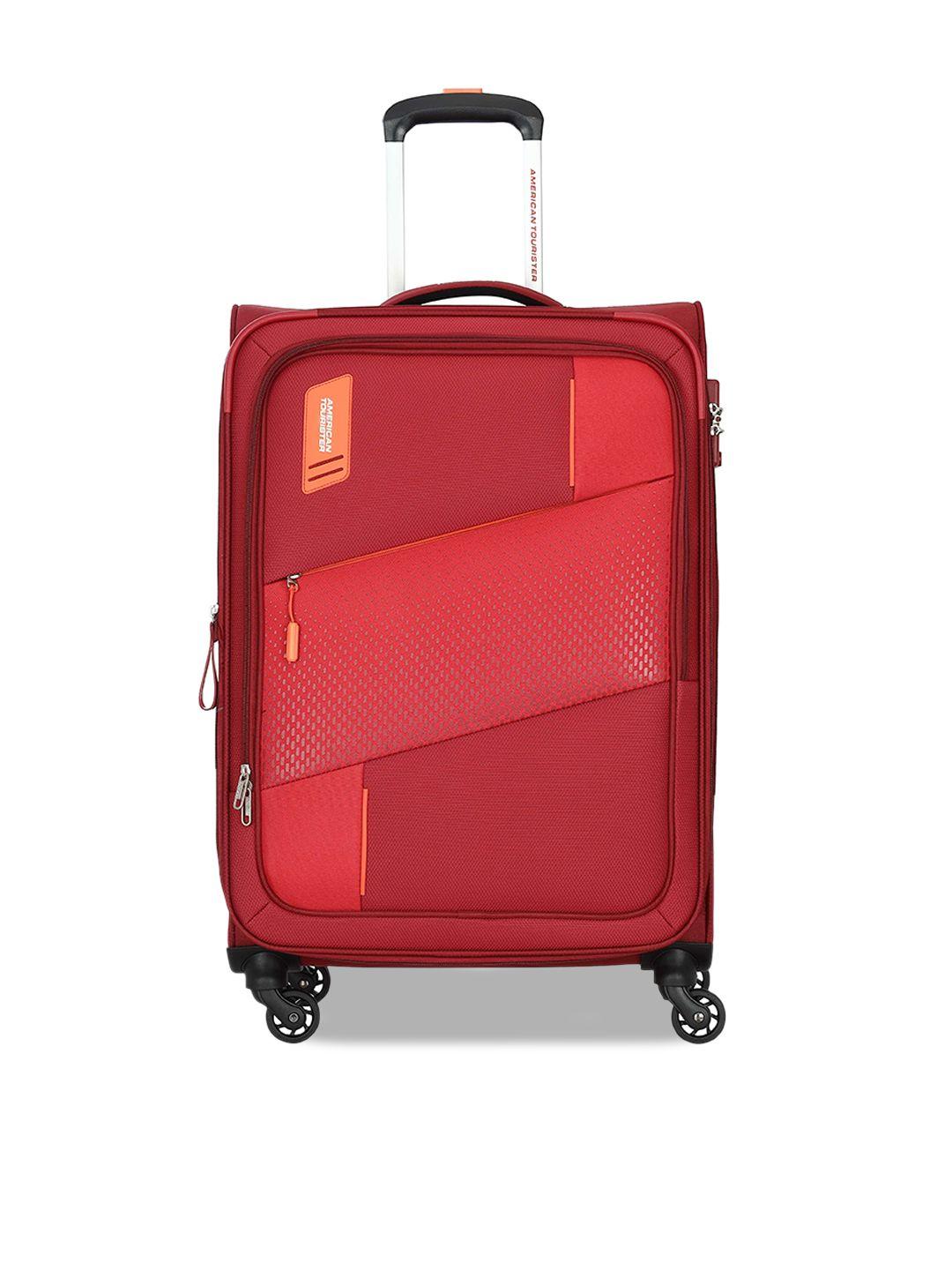 american tourister water resistant soft-sided medium trolley bag
