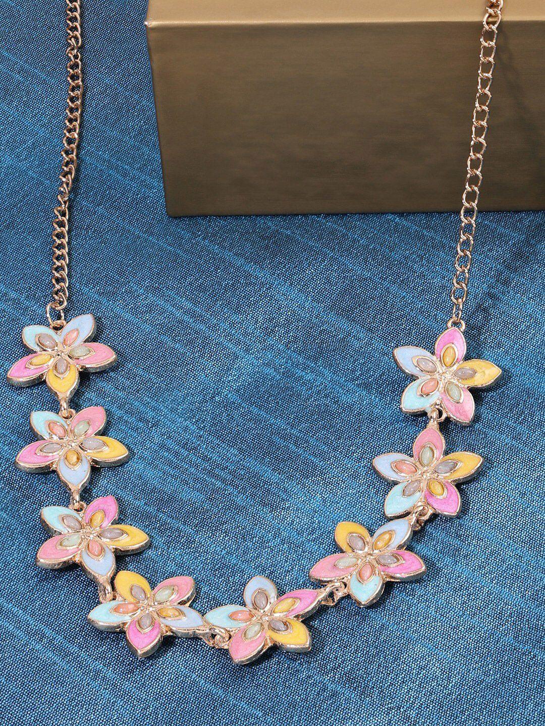 ami gold-plated enamelled necklace