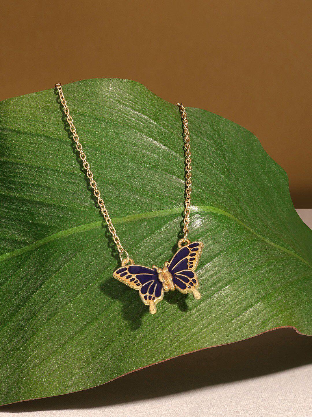 ami gold-plated magnetic butterfly chain
