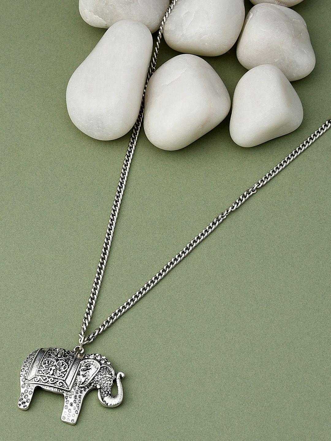 ami silver-toned silver-plated antique necklace