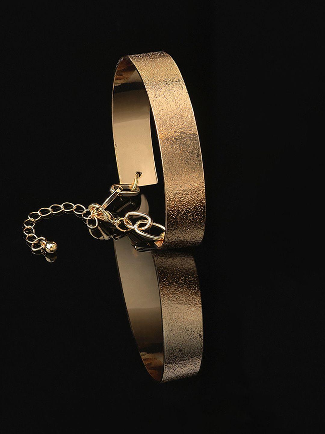ami women gold-toned kada bracelet