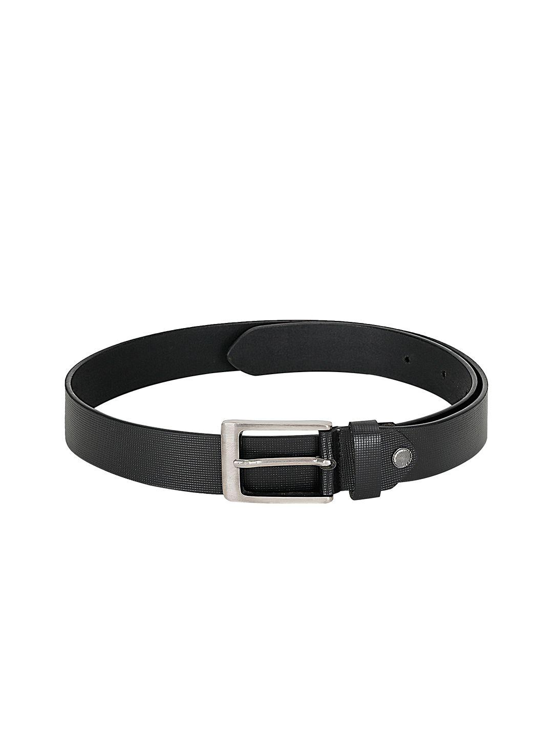 amicraft men textured leather tang slim formal belt