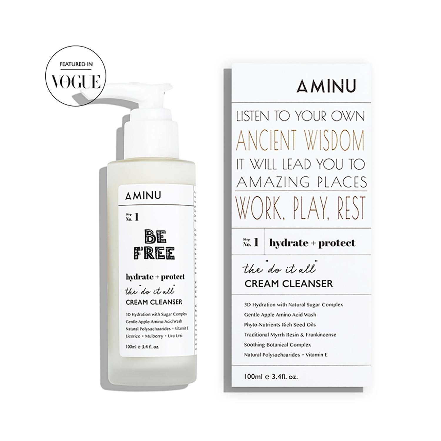 aminu be free the do it all cream cleanser - (100ml)