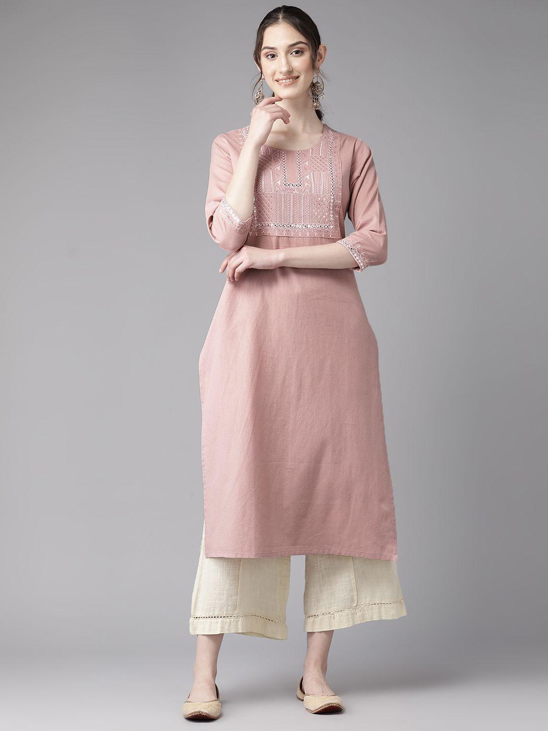 amirah s women ethnic motifs embroidered sequinned kurta