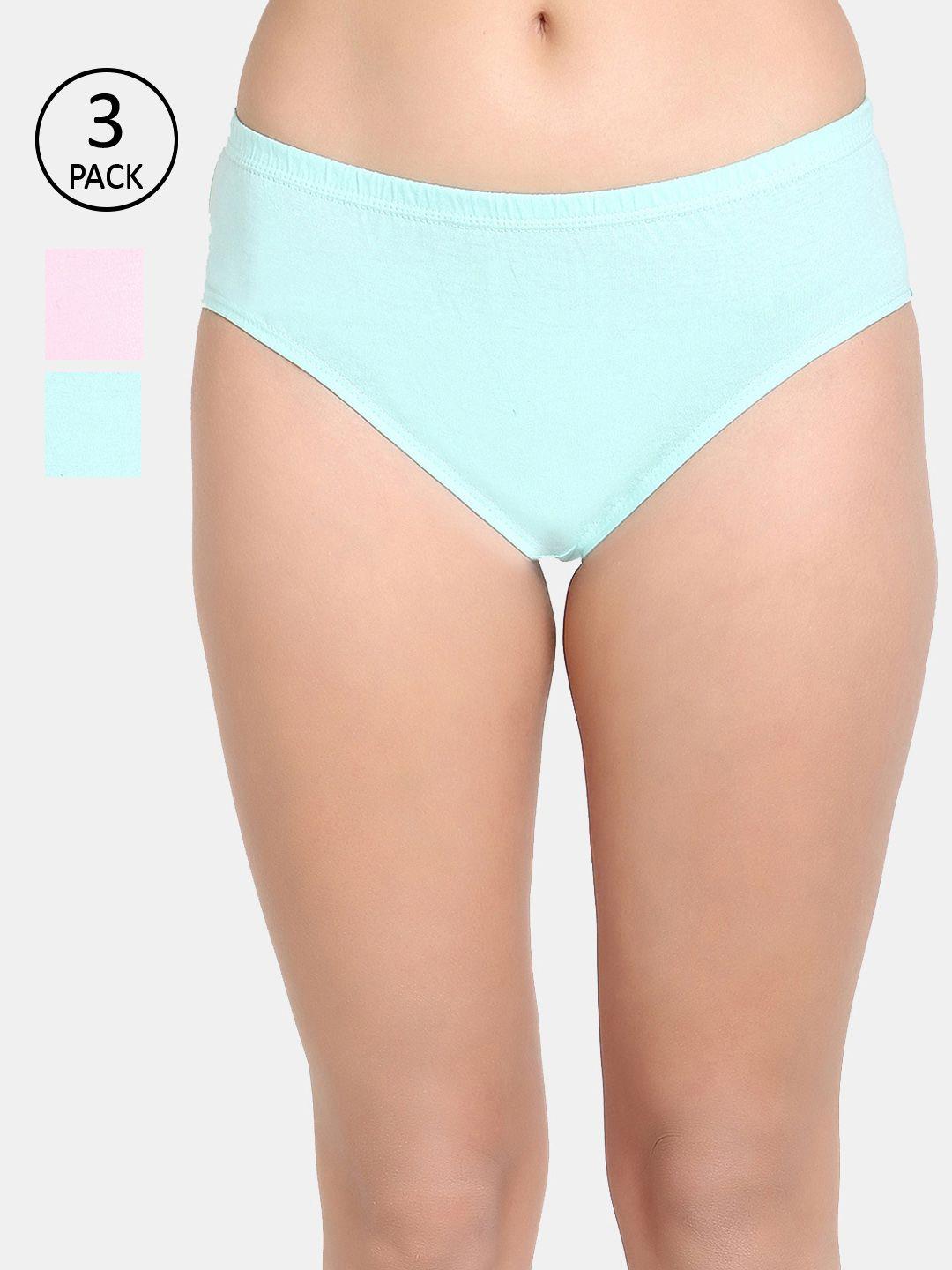 amosio women pack of 3 solid cotton hipster briefs
