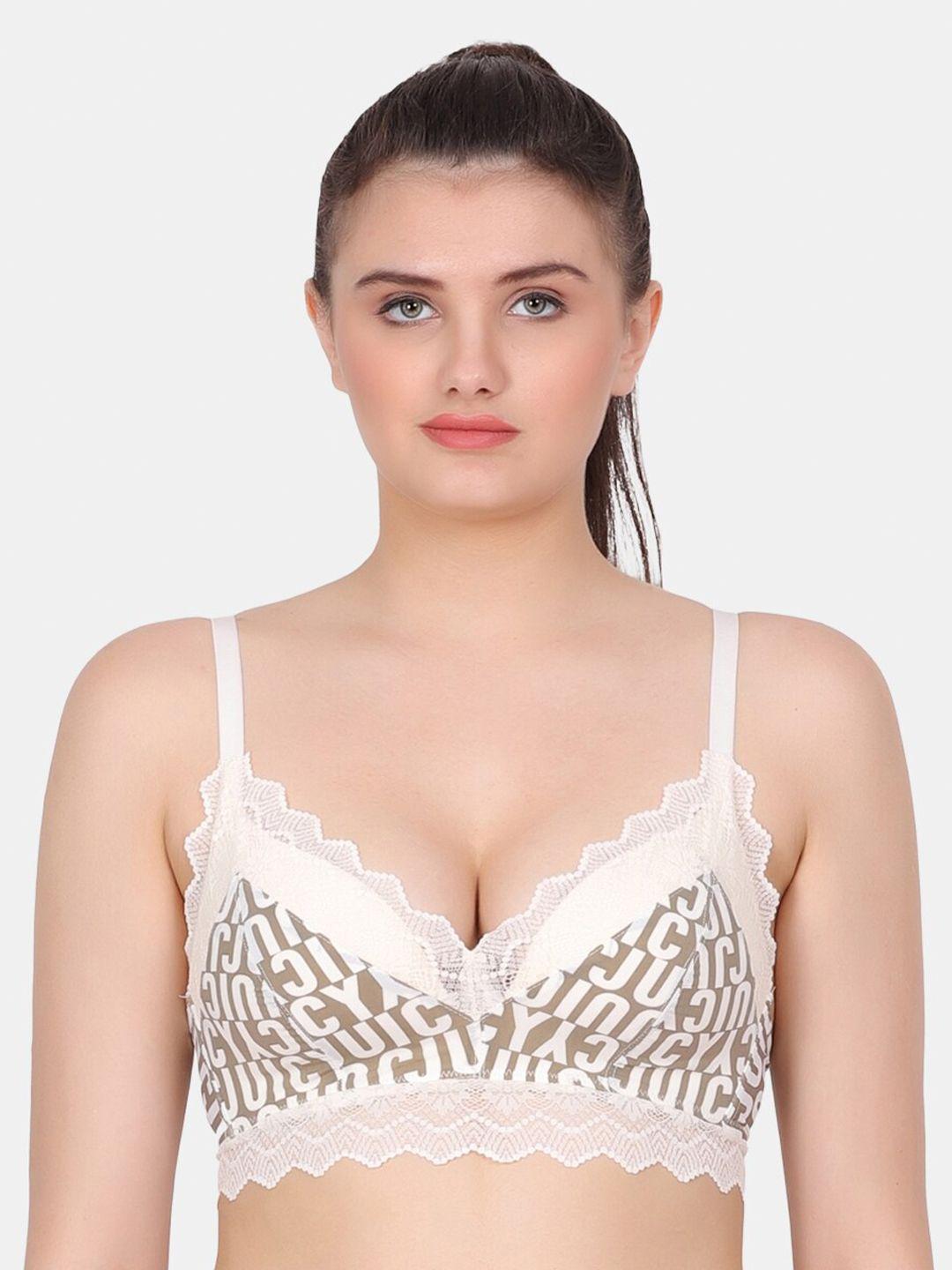 amour secret typography printed bra full coverage lightly padded-pd6003_hna