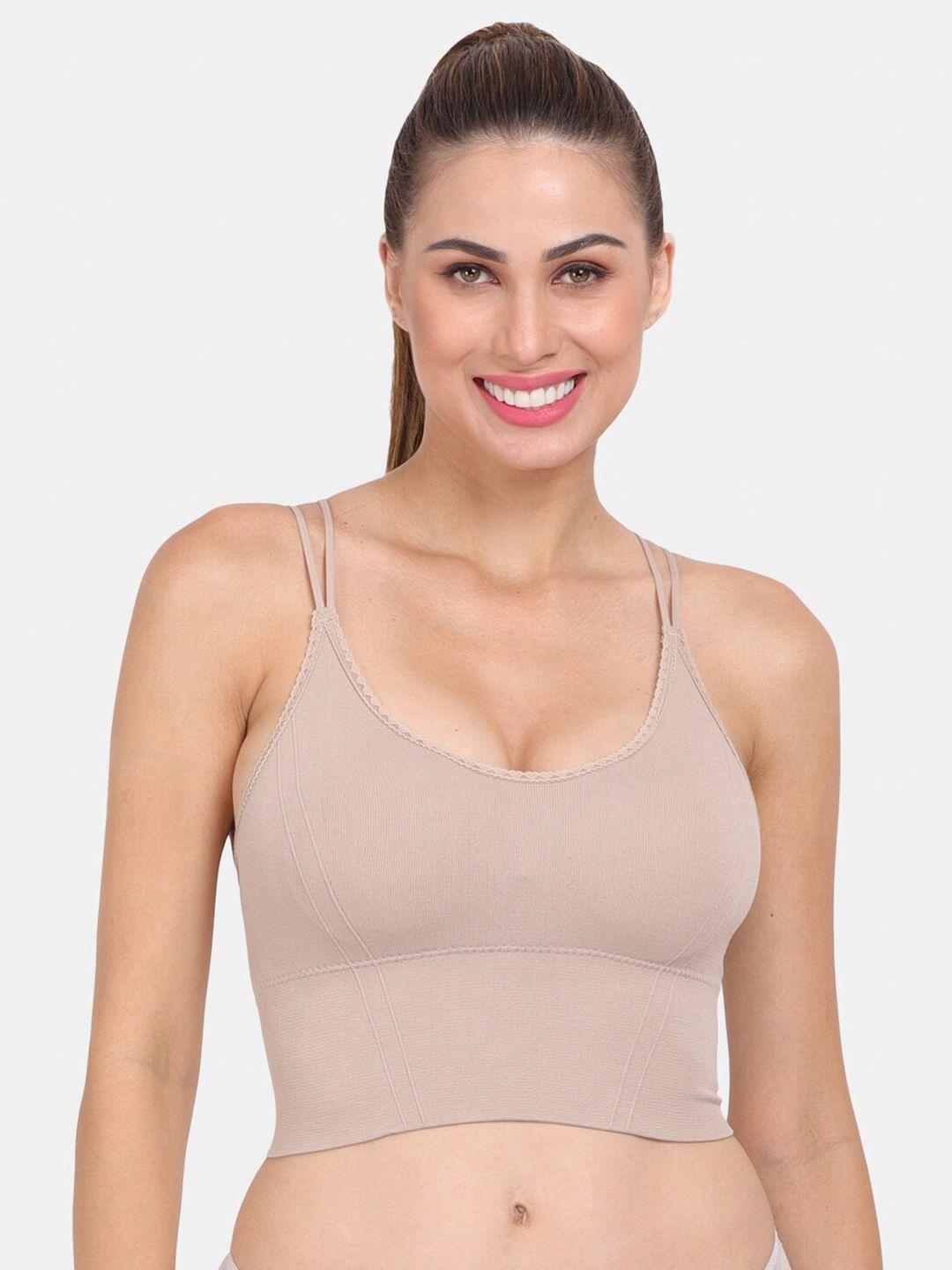 amour secret beige lightly padded dry fit sports bra