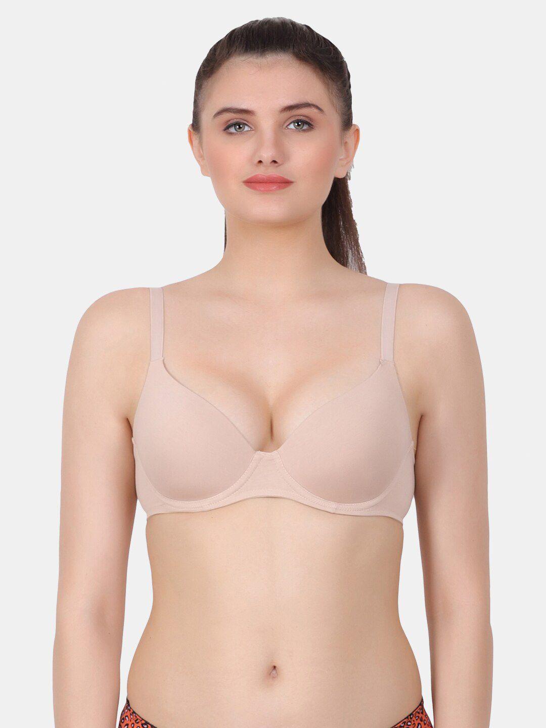 amour secret bra full coverage seamless cups underwired lightly padded-pd9324_skn