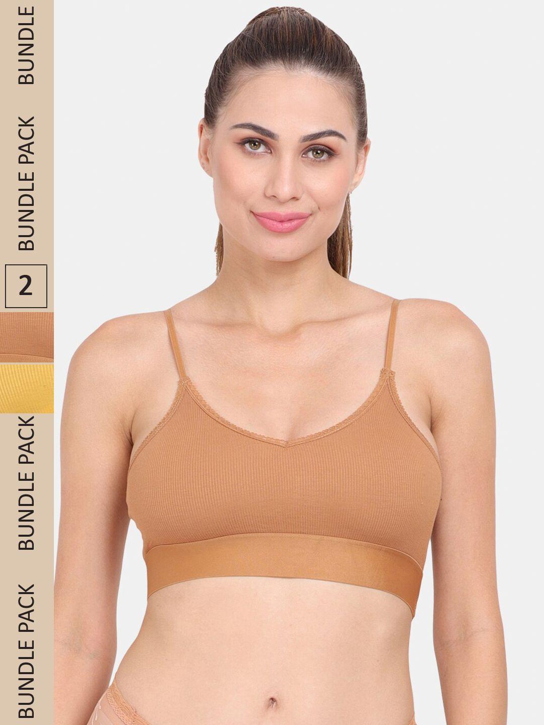 amour secret pack of 2 lightly padded non-wired workout bra