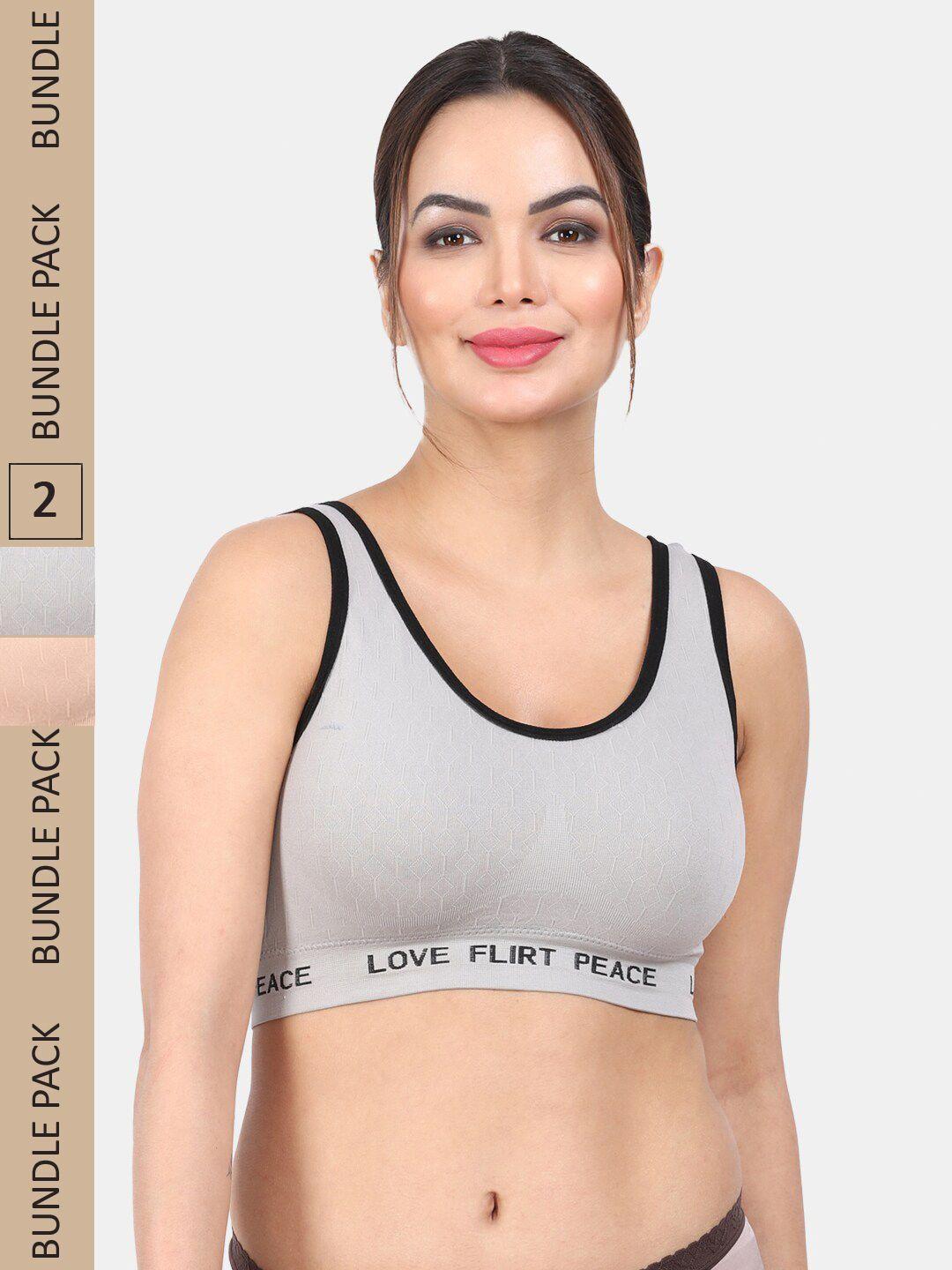 amour secret pack of 2 sports bra - lightly padded