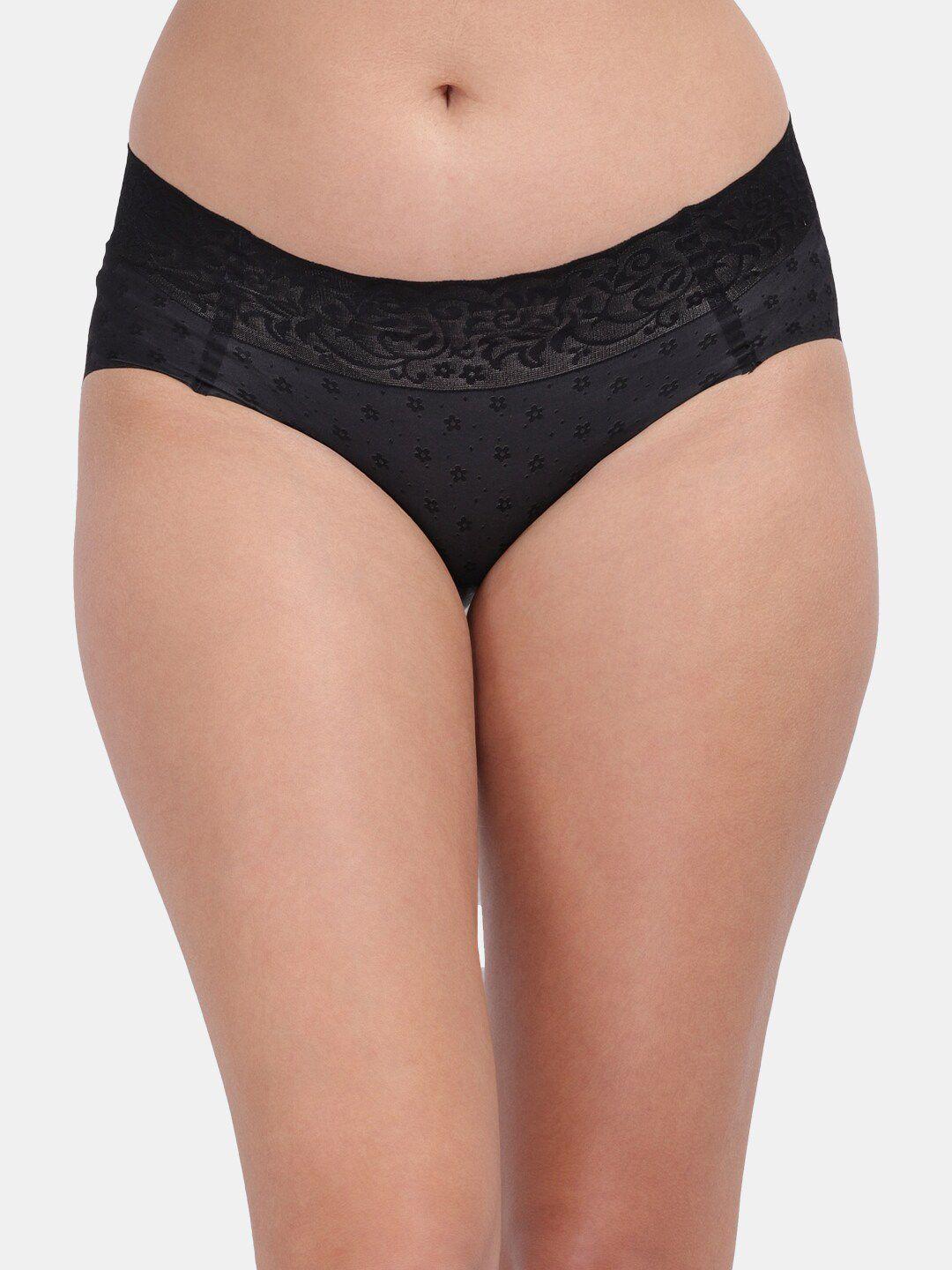 amour secret women black anti-odour hipster brief