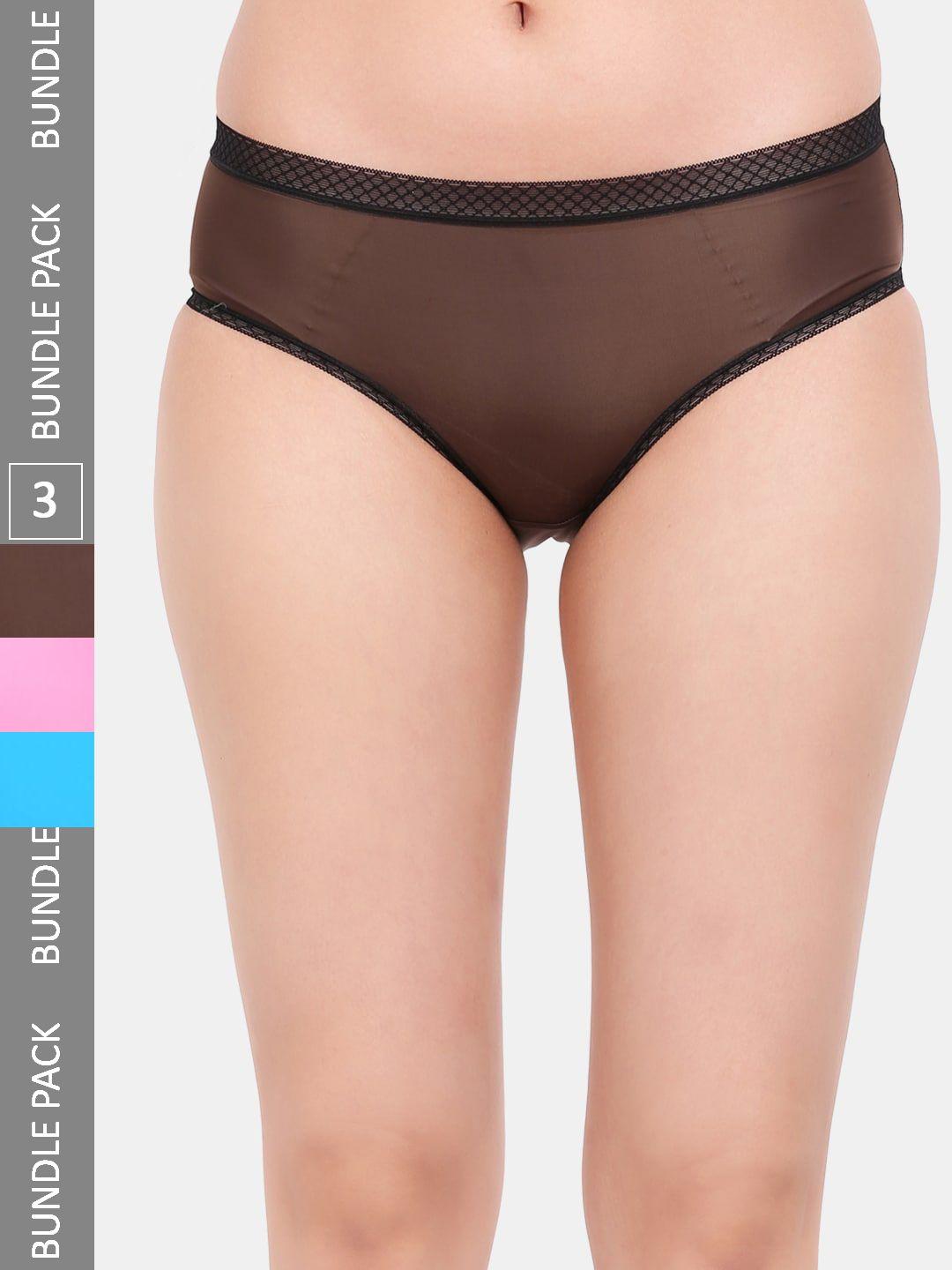 amour secret women pack of 3 mid rise hipster briefs