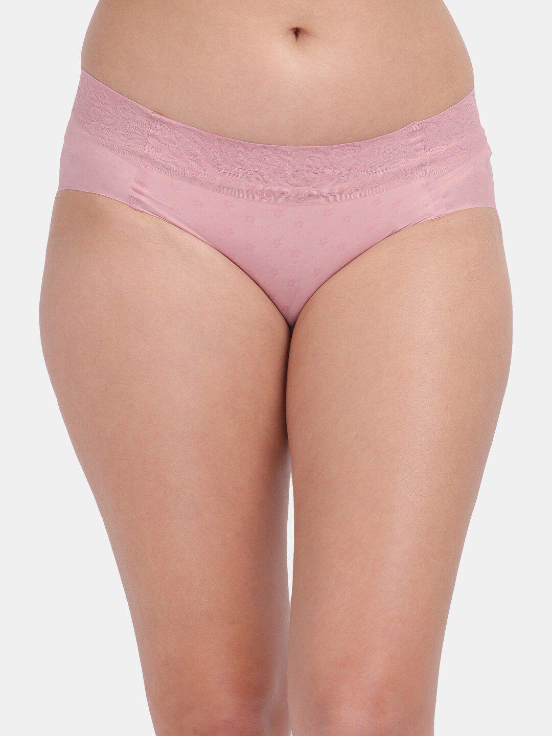 amour secret women pink anti-odour hipster seamless briefs