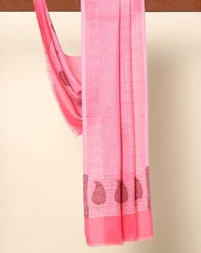 amritsar woven pure wool ikat shawl