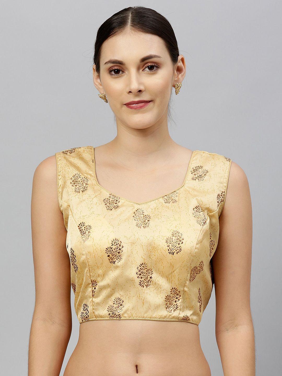amrutam fab printed silk saree blouse