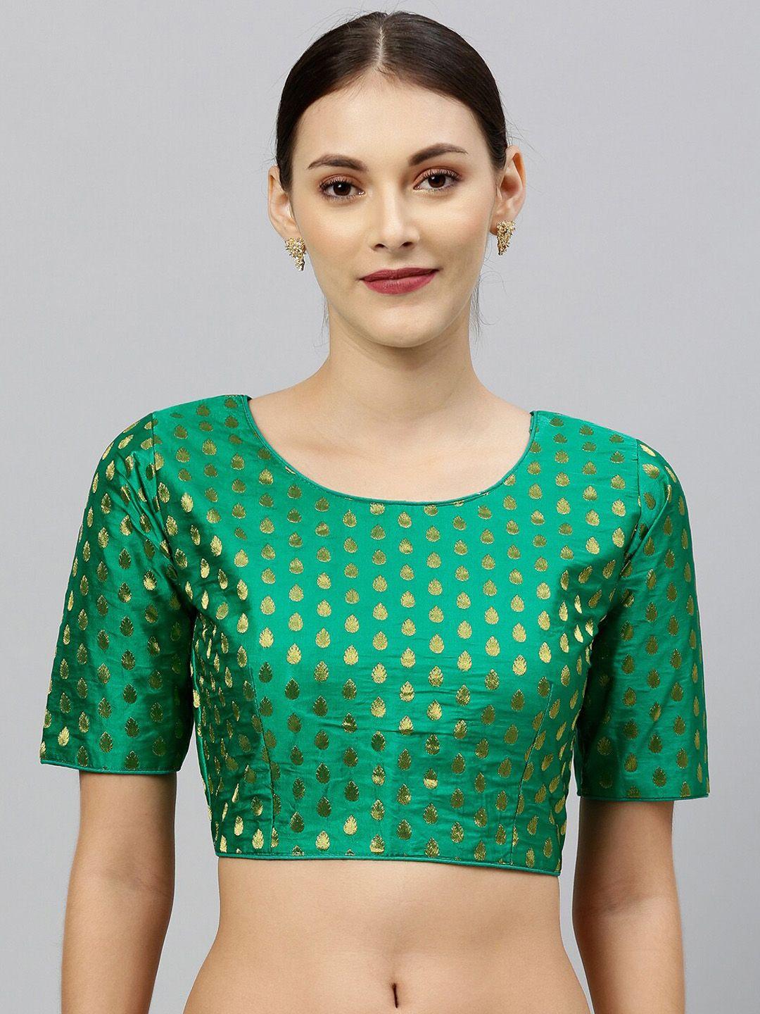 amrutam fab woven-design saree blouse