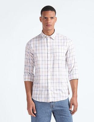 amsler check cotton shirt