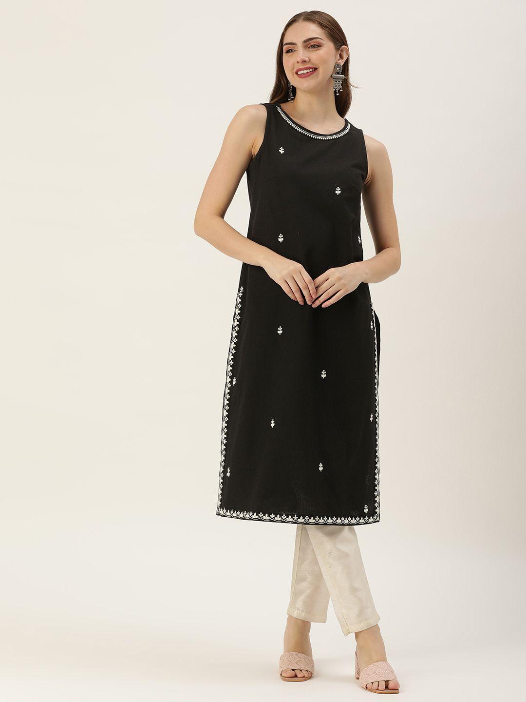 amukti ethnic motifs embroidered thread work kurta