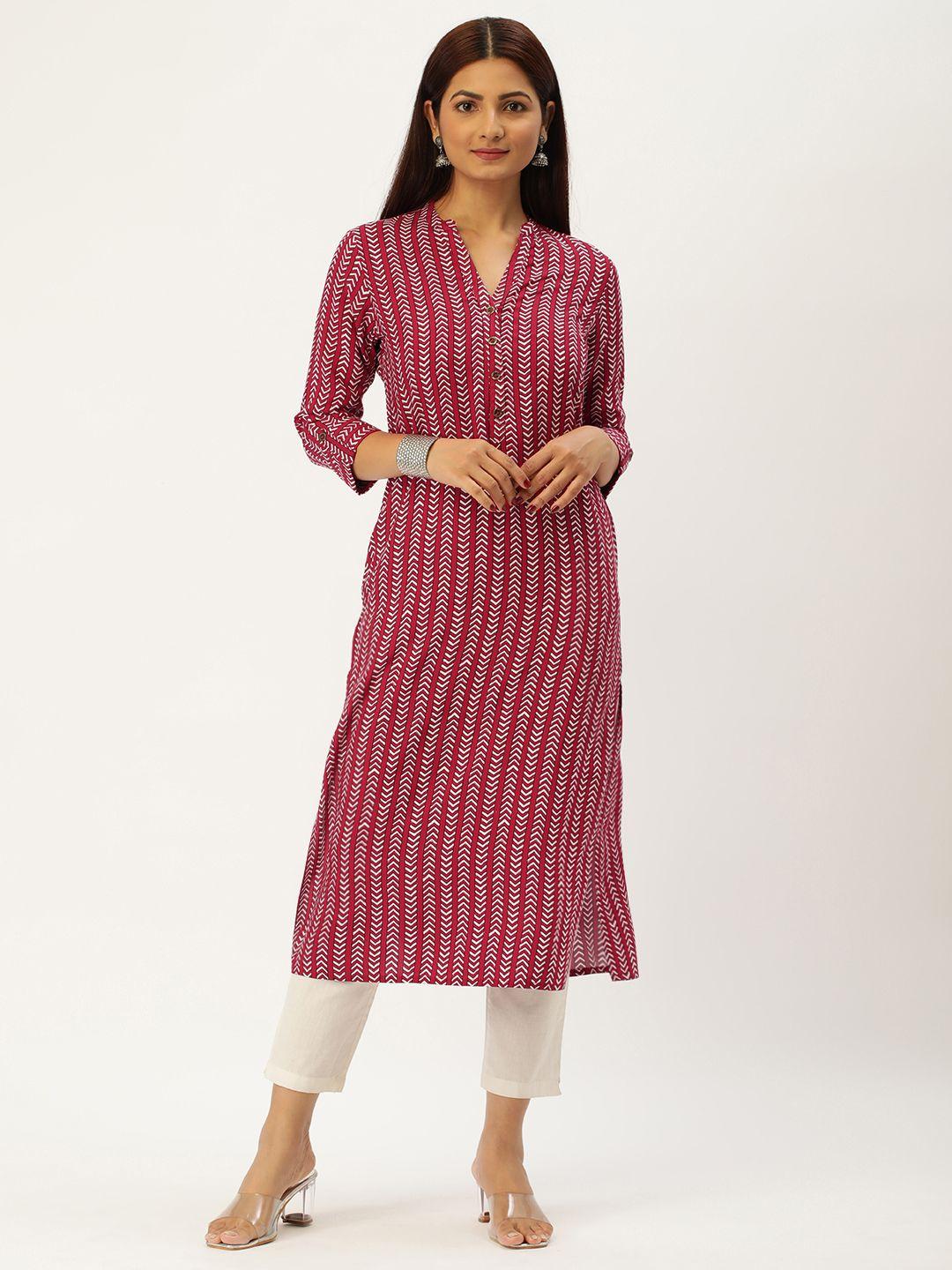 amukti geometric printed kurta