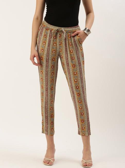 amukti multicolor printed pants