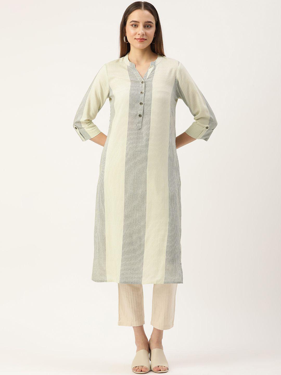 amukti striped straight kurta