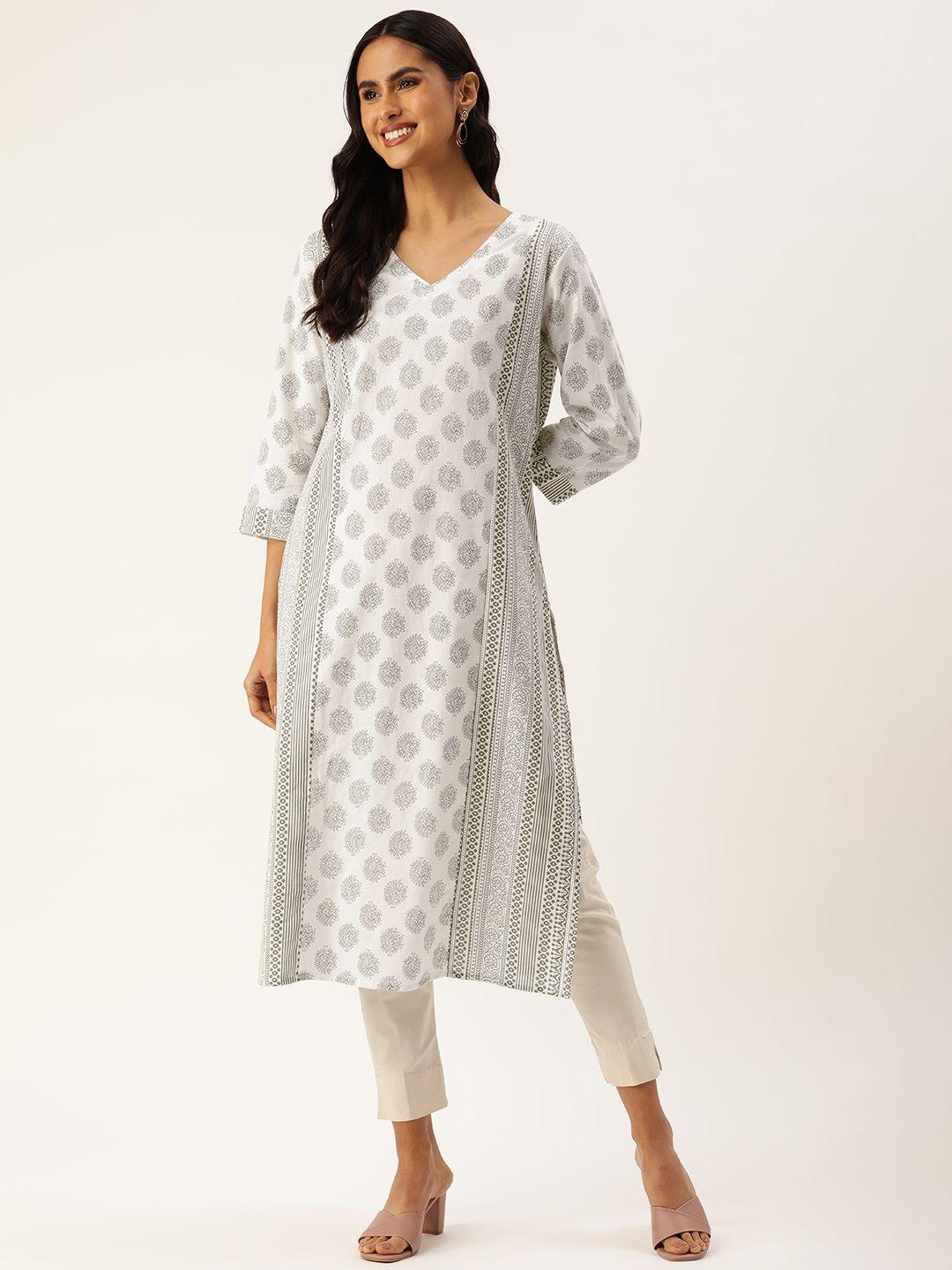 amukti women ethnic motifs printed straight kurta