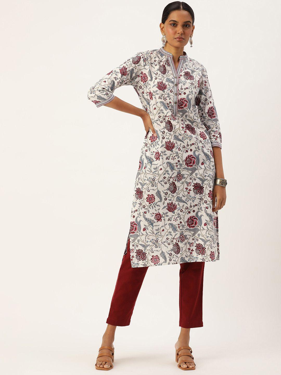 amukti women ethnic motifs printed straight kurta